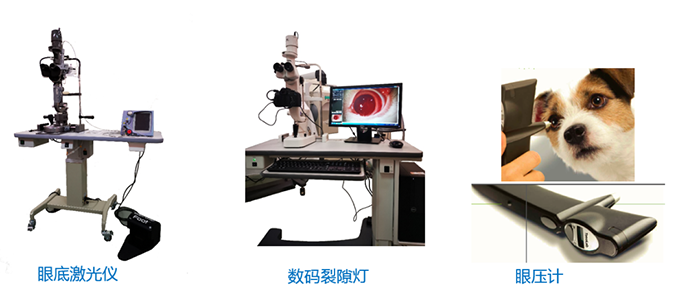 眼底激光仪、数码裂隙灯、眼压计
